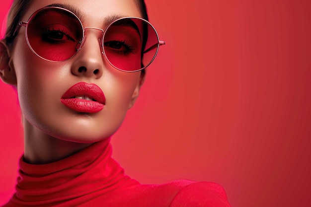 Foto mujer con gafas de sol