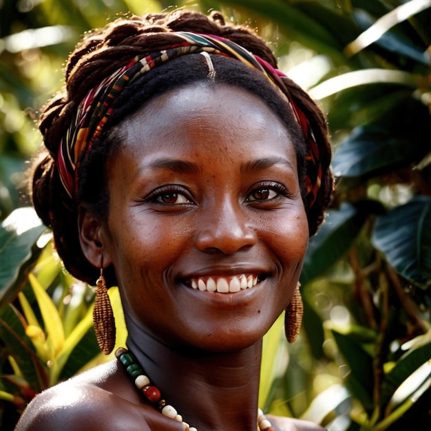 Foto mujer grenadina de grenada ciudadano nacional típico