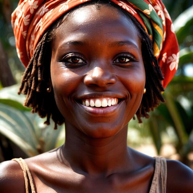 Mujer haitiana de Haití ciudadano nacional típico