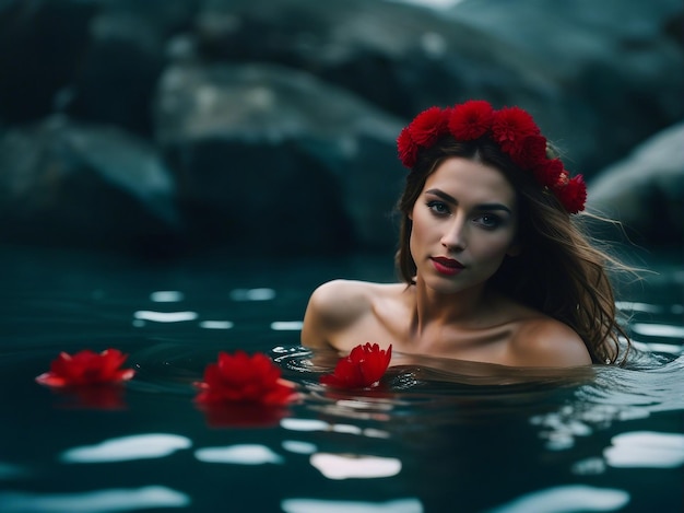 Mujer hermosa posando para la fotografía