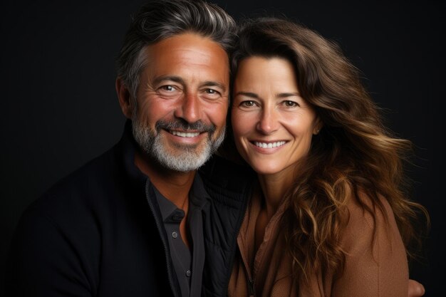 Foto mujer hombre hermoso retrato pareja persona alegre fondo feliz estilo de vida encantador juntos sonrisa