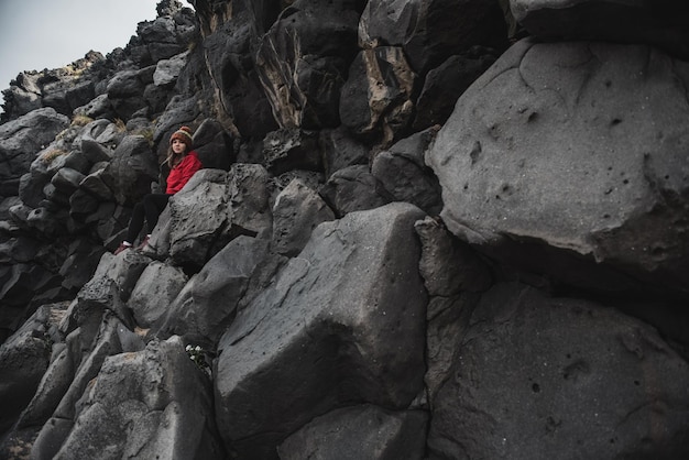 Mujer en Islandia