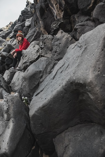 Mujer en Islandia