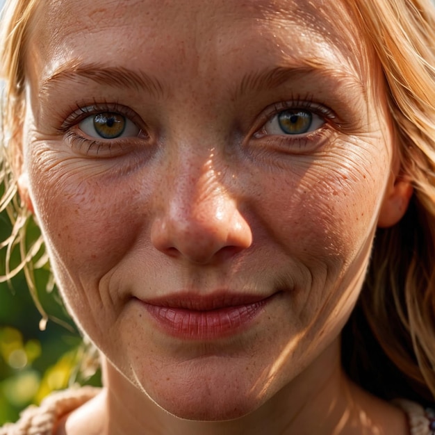 Foto mujer de las islas aland, ciudadana nacional típica