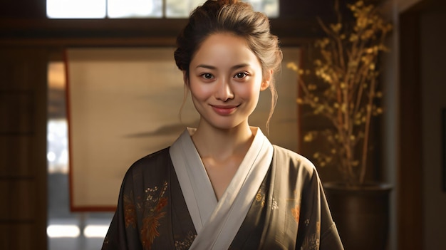 Mujer japonesa mujer cara mujer japonesa sonriendo sonrisa japonesa