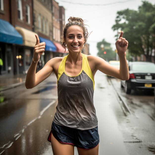 Foto mujer de jogging