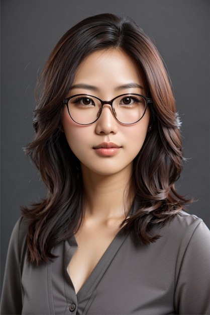 mujer joven coreana