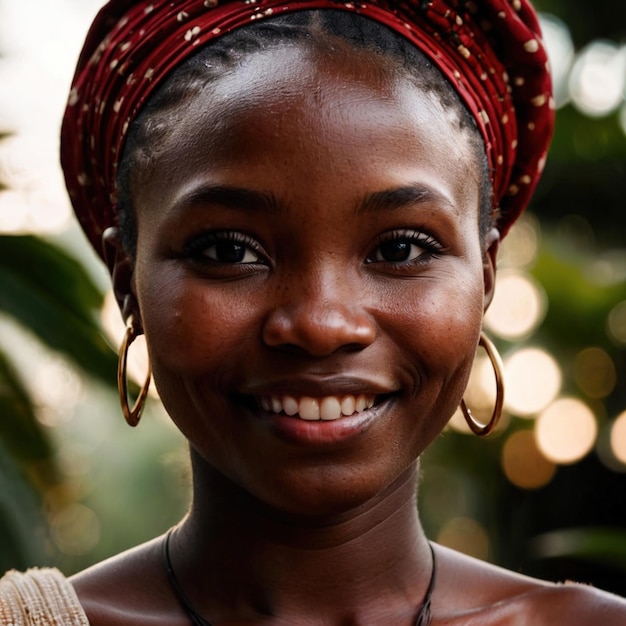 Mujer liberiana de Liberia ciudadana nacional típica