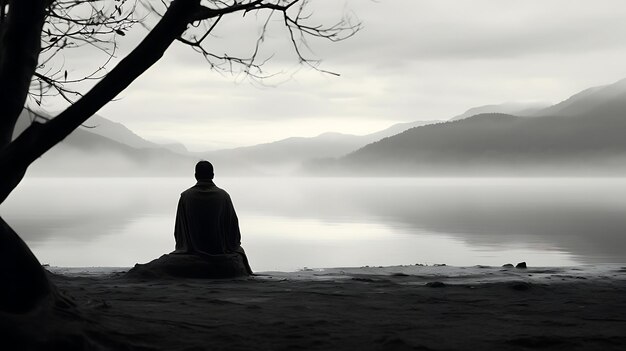 Mujer de meditación