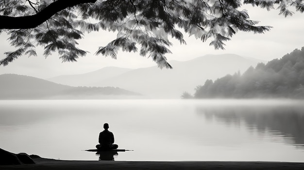 Mujer de meditación