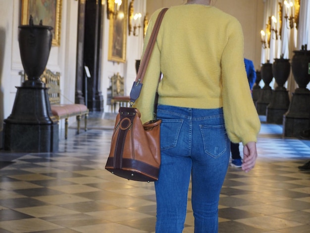 Mujer de mezclilla blue jeans