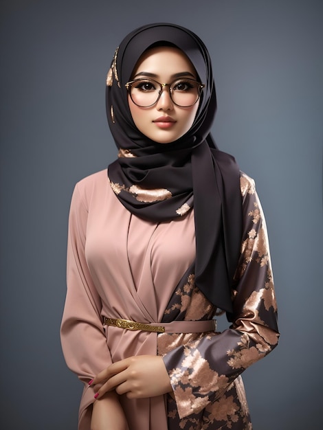 Mujer musulmana hermosa con hijab