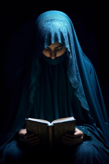 Mujer musulmana con la ropa tradicional del burka en Afganistán