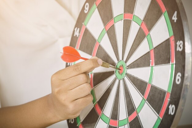 Mujer de negocios dirigida al concepto de negocio