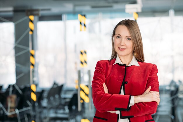 mujer de negocios. exitosa mujer líder fuerte