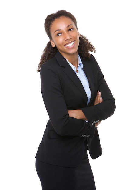 Mujer de negocios feliz