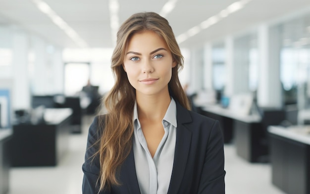 Mujer de negocios moderna con aspecto profesional