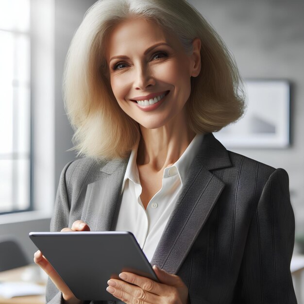 mujer de negocios profesional gerente de banco