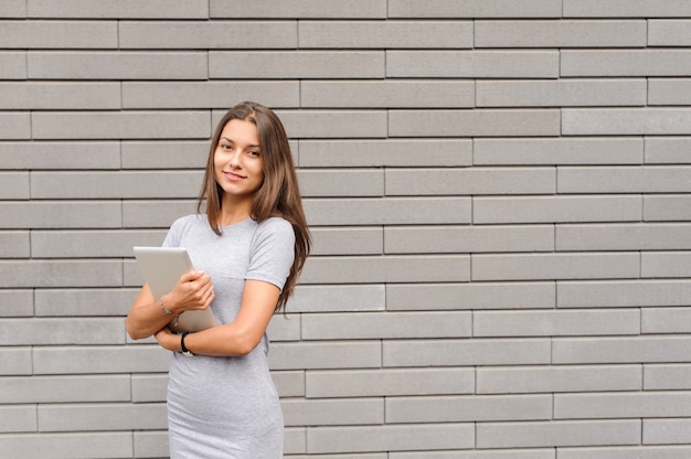 Mujer de negocios trabajando