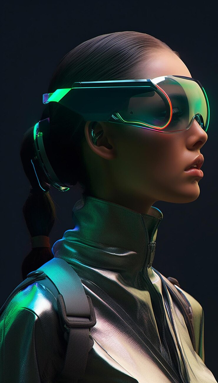 Una mujer con un par de gafas