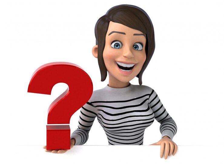 Foto mujer de personaje casual de dibujos animados en 3d divertido