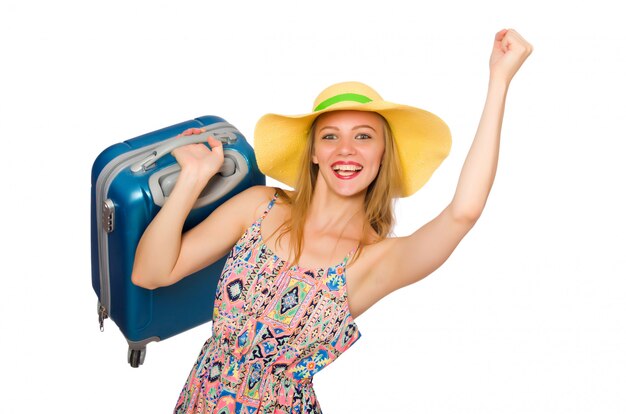 Mujer preparándose para las vacaciones de verano