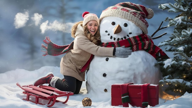 Una mujer que realmente ama el invierno