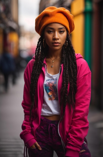 una mujer con rastas en la cabeza y una camiseta que dice "la palabra"