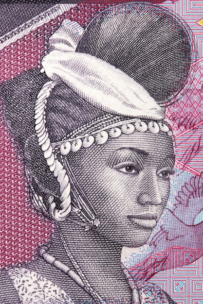 Mujer un retrato del dinero guineano