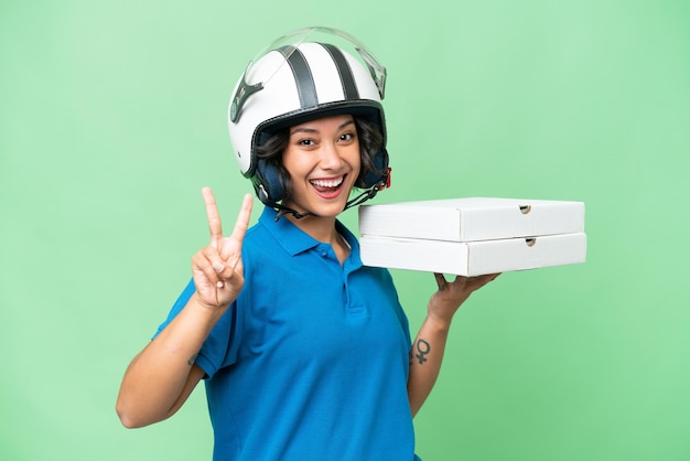 Foto mujer sobre fondo aislado