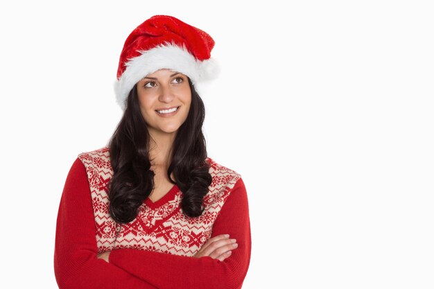 Mujer sonriendo a la cámara