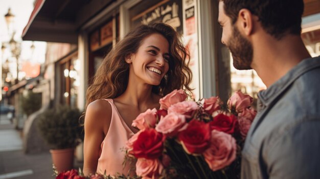 mujer sonriente