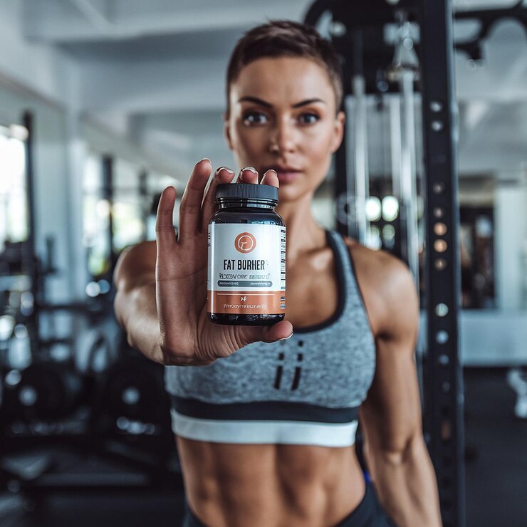 Foto una mujer sosteniendo una botella de alpaca con las palabras gimnasio en el lado
