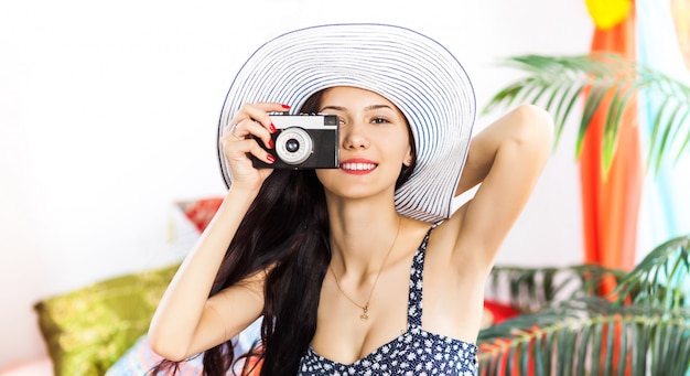 Mujer tomando fotos