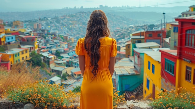 mujer en valparaíso