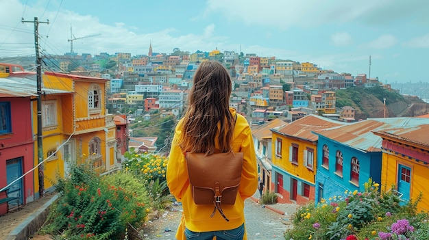 mujer en valparaíso