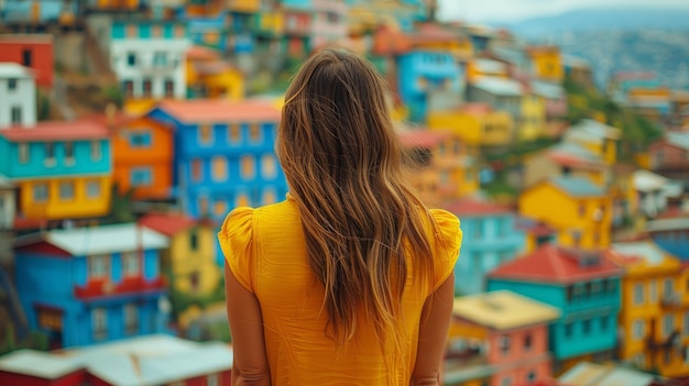 mujer en valparaíso