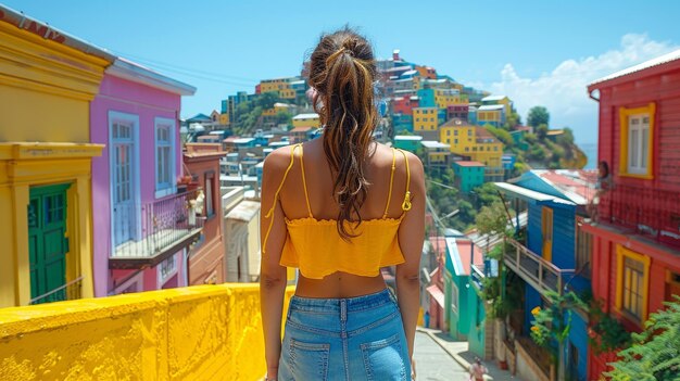 mujer en valparaíso