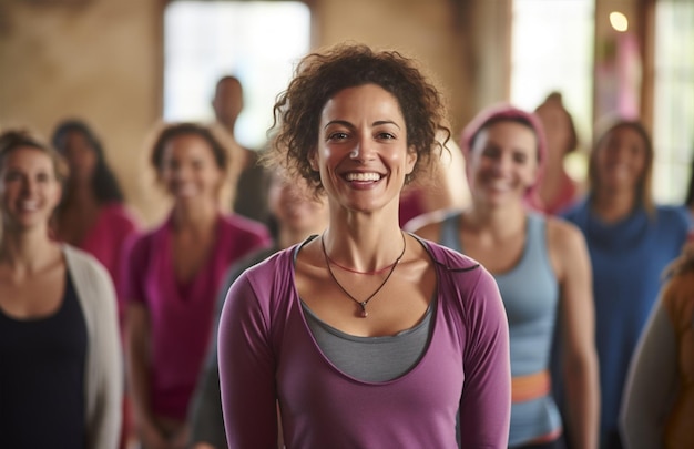 Mujer de yoga mujer de relajación