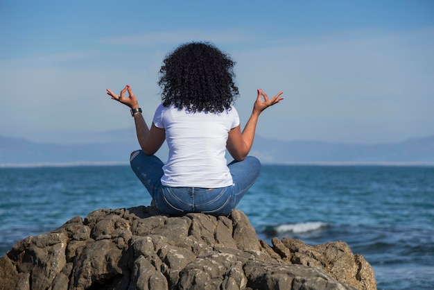 mujer de yoga