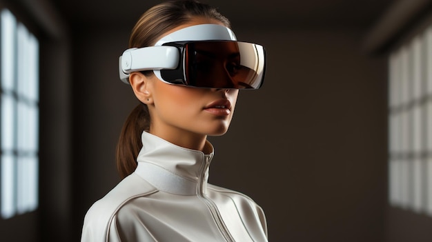 Mujeres con auriculares de realidad virtual