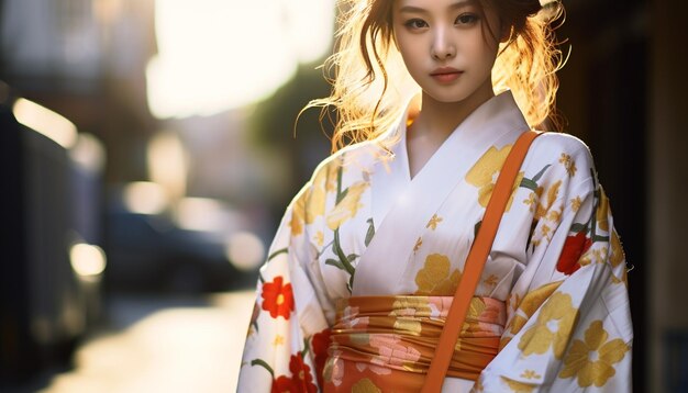 Foto las mujeres jóvenes con ropa tradicional exudan elegancia generada por la ia