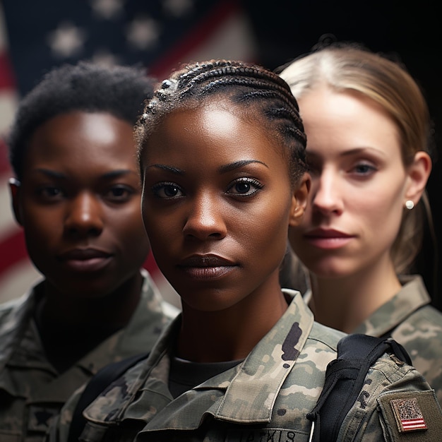 mujeres soldados jóvenes mujeres soldados en uniforme militar