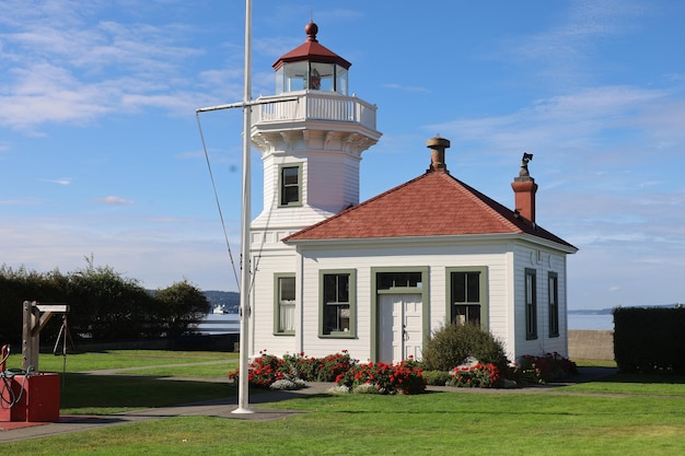 Mukiteo Lighthouse em Everett Washington perto de Seattle