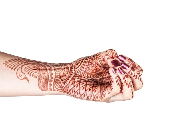 Mukula-Mudra mit Henna