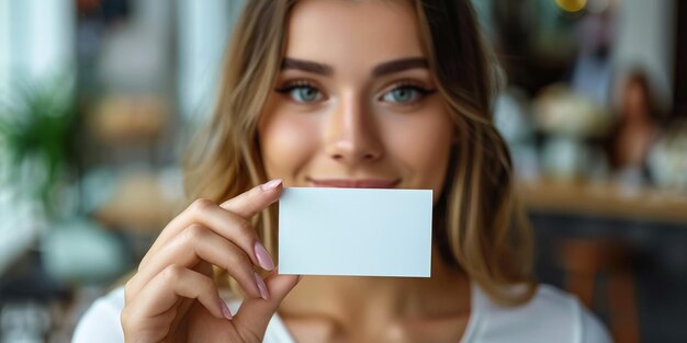 Mulher asiática entusiasmada segurando um modelo de cartão de crédito para transação de dinheiro olhando para o espaço de cópia vazio sobre um fundo amarelo isolado menina sorridente feliz segurando a mão Compra de pagamento e conceito financeiro