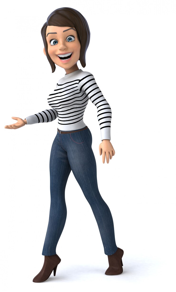 Foto mulher casual divertida