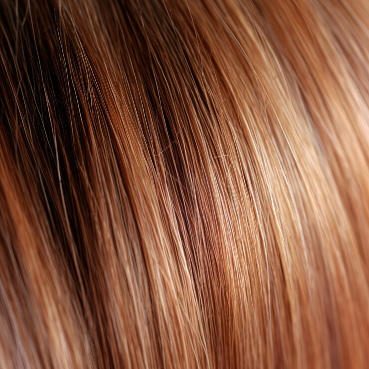Foto mulher de cabelo comprido e reto com textura fina
