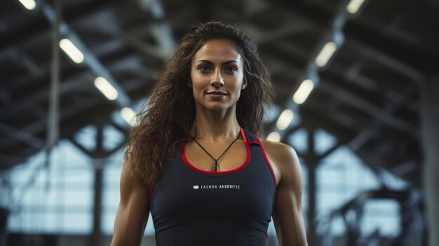 Foto mulher de cabelo longo vestindo uma camisola preta