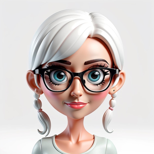 Mulher de desenho animado 3D